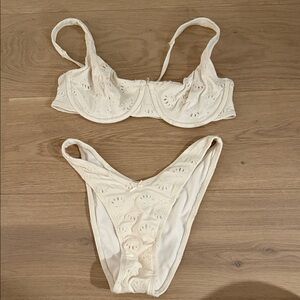 Wild Fable Cream Bikini Set